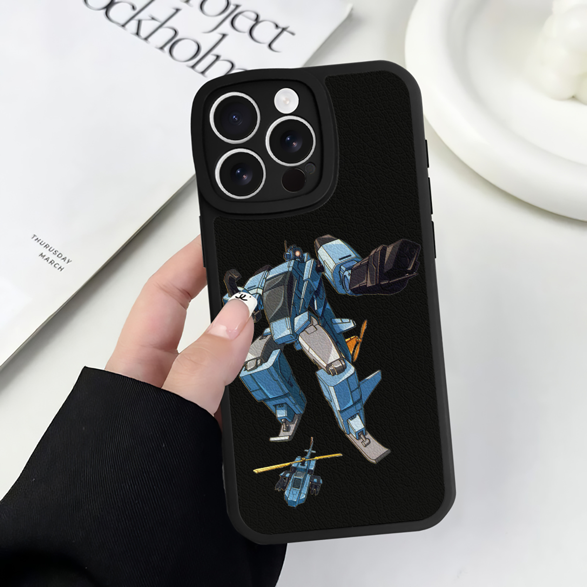 （画像用）  【iPhone 16シリーズ対応】シリコンスマホケース（レザー調） 材質：シリコン